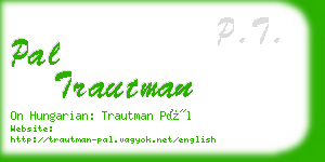 pal trautman business card